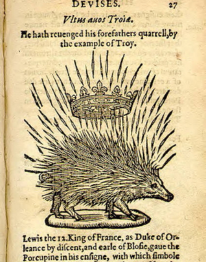 emblematic porcupine in Paradin