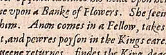 The Folio phrase "comes in"