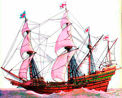 an English ship
