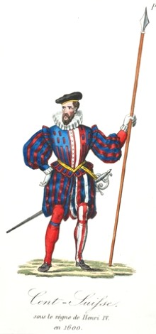 Swisser in service in France, 1600