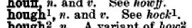 "hough" in the Century Dictionary