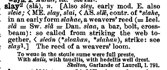 "slay" in the Century Dictionary