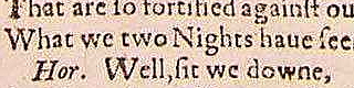 First Folio "two nights have"