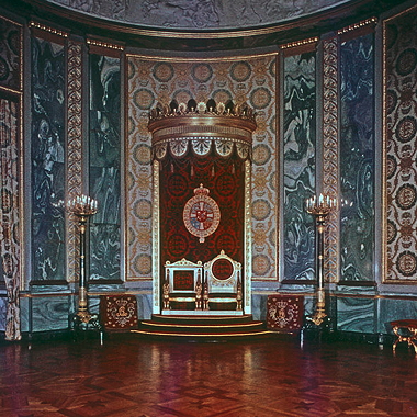 the Throne Room at Christiansborg Palace, Copenhagen